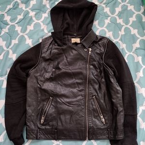 Faux leather jacket
